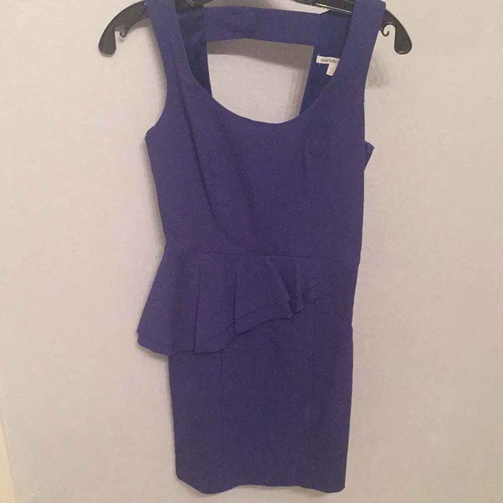 Peplum Blue Dress